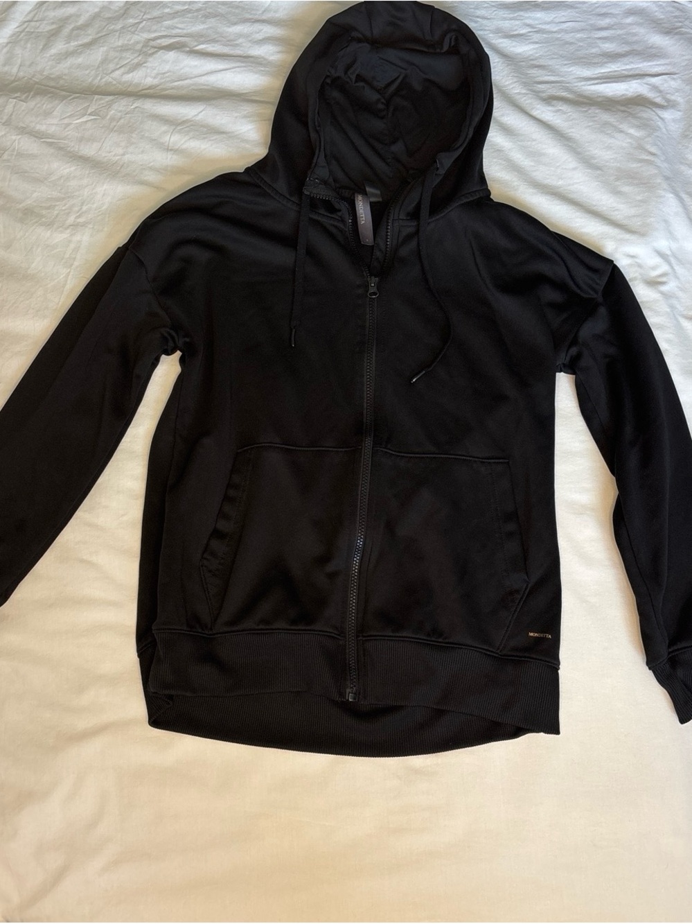 Mondetta Black Zip Jacket with Gold Logo